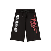 Shorts Uomo Phobia Skull Print Nero | NonSoloSport