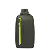 Zaino Monospalla Piquadro Waterproof Verde | NonSoloSport