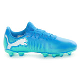 Scarpa da Calcio Bambino Future 7 Play Firm Ground Artificial Ground Azzurro | NonSoloSport