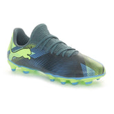 Scarpa da Calcio Bambino Puma Future 7 Play Firm Ground Artificial Ground Grigio Viola | NonSoloSport