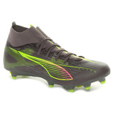 Scarpa da Calcio Uomo Puma Ultra 5 Match+ Firm Ground Artificial Ground Grigio Lime | NonSoloSport