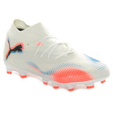 Scarpa da Calcio Bambino Puma Future 8 Pro Terreni Compatti Terreni Artificiali Bianco Rosso | NonSoloSport