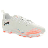 Scarpa da Calcio Ragazzo Puma Future 8 Play Terreni Naturali Compatti Terreni Artificiali Bianco Rosso | NonSoloSport