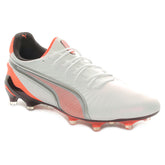 Scarpa da Calcio Uomo Puma King Ultimate Terreni Compatti Terreni Artificiali Bianco Argento Rosso | NonSoloSport