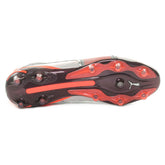 Scarpa da Calcio Uomo Puma King Ultimate Terreni Compatti Terreni Artificiali Bianco Argento Rosso | NonSoloSport