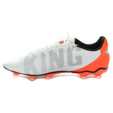 Scarpa da Calcio Uomo Puma King Match Terreni Compatti Terreni Artificiali Bianco Argento Rosso | NonSoloSport