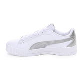 Puma Carina Crew Metallic Donna Bianco Argento | NonSoloSport