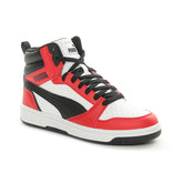 Sneakers Bambino Puma Rebound V6 Mid Bianco Rosso | NonSoloSport