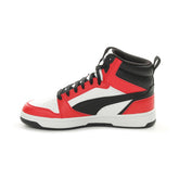 Sneakers Bambino Puma Rebound V6 Mid Bianco Rosso | NonSoloSport
