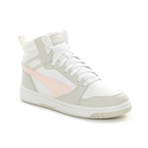 Sneakers Bambino Puma Rebound V6 Mid Bianco | NonSoloSport