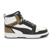 Sneakers Ragazzo Puma Rebound V6 Mid Bianco Nero | NonSoloSport