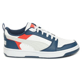 Sneakers Ragazzo Puma Rebound V6 Lo Bianco Blu | NonSoloSport