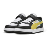Sneakers Bambino Puma Caven III Block Nero Bianco Giallo | NonSoloSport
