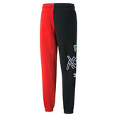 Puma Pantaloni Combine Uomo Nero Rosso | NonSoloSport