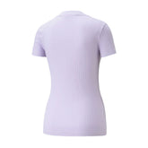 Puma T-Shirt Rib Neck Classics Donna Lilla | NonSoloSport