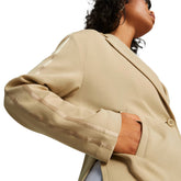 Giacca Donna Puma Blazer Satin Tape Beige | NonSoloSport