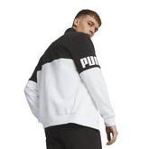 Tuta Uomo Puma Power Colorblock Nero Bianco | NonSoloSport
