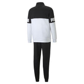 Tuta Uomo Puma Power Colorblock Nero Bianco | NonSoloSport