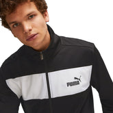 Tuta Uomo Puma Colorblock Classic Poly Nero | NonSoloSport