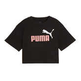 T-Shirt Bambina Puma Cropped Nero | NonSoloSport