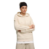 Felpa Donna Puma Essentials Elevated Beige | NonSoloSport