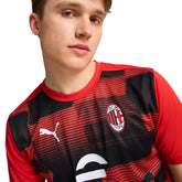Maglia Calcio Uomo Puma pre-partita AC Milan Rosso Nero | NonSoloSport