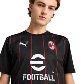 Maglia Calcio Uomo Puma Pre-Partita AC Milan Nero Rosso | NonSoloSport