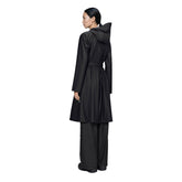 Giacca Donna Rains A-Line Longer Nero | NonSoloSport