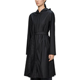 Giacca Donna Rains A-Line Longer Nero | NonSoloSport