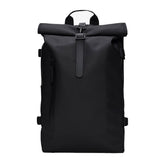 Zaino Rains Rolltop Rucksack Large Nero | NonSoloSport
