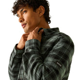Camicia Giacca Uomo Regatta Spennith Verde Nero | NonSoloSport
