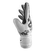 Guanti Portiere Bambino Reusch Attrakt Solid Bianco Nero | NonSoloSport