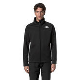 Giacca Pile Sci Uomo Robe di Kappa 821FZ Nero | NonSoloSport
