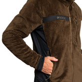 Felpa Uomo Rock Experience Blizzard Tech 2.0 Mock Neck Marrone Nero | NonSoloSport
