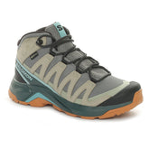 Scarpa da Trekking Donna Salomon X-Adventure Recon Mid Goretex Grigio Beige | NonSoloSport