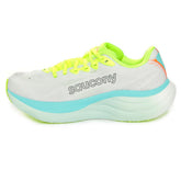 Scarpa da Running Donna Saucony Ride 19 Bianco Azzurro Giallo | NonSoloSport