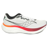 Scarpa da Running Uomo Saucony Ride 19 Bianco Rosso Nero | NonSoloSport