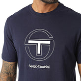T-Shirt Uomo Sergio Tacchini Logo Essentials Blu | NonSoloSport