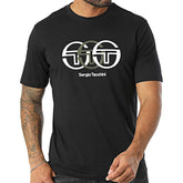 T-Shirt Uomo Sergio Tacchini Logo Tricolor Nero | NonSoloSport