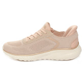 Sneakers Donna Skechers Slip-ins Bobs Sport Squad Chaos Beige | NonSoloSport