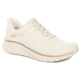 Sneakers Donna Skechers Slip-ins Bobs Sport Squad Chaos Bianco Oro | NonSoloSport