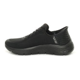 Sneakers Donna Skechers Go Walk Flex Grand Entry Ath Mesh Bungee Slip-Ins Nero | NonSoloSport