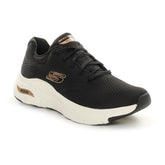 Sneakers Donna Skechers Arch Fit Engineered Mesh Lace - Up Nero | NonSoloSport