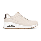 Sneakers Donna Skechers Uno - Shimmer Away Beige | NonSoloSport