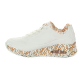 Sneakers Donna Skechers x JGoldcrown Loving Love Bianco Oro | NonSoloSport