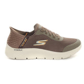 Sneakers Uomo Skechers Go Walk Flex Hands Up Slip-Ins Marrone | NonSoloSport