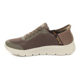 Sneakers Uomo Skechers Go Walk Flex Hands Up Slip-Ins Marrone | NonSoloSport
