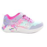 Sneakers Bambino Skechers Lighted Unicorn Gore & Strap Lilla | NonSoloSport