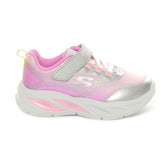 Sneakers Bambina Skechers S Lights Cosmic Glow Argento Rosa | NonSoloSport