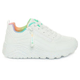 Sneakers Bambino Skechers UNO Lite Vivid Splash Bianco | NonSoloSport
